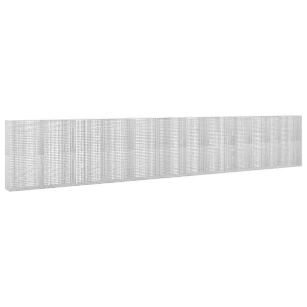 vidaXL Gabion s drátem 3,5 mm a sítem 5x2,5 cm 1150x50x200 cm