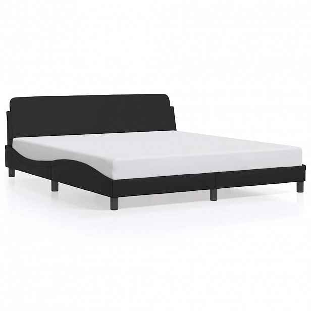 vidaXL Rám postele Dover černý 180x200 cm umělá kůže