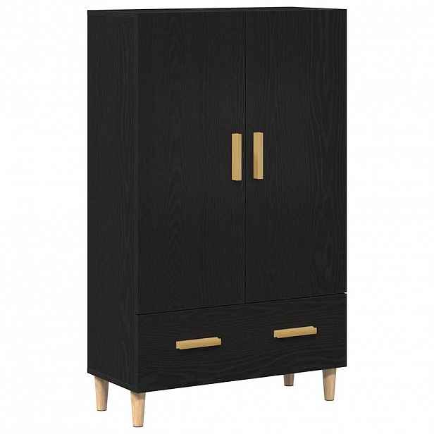 vidaXL Vysoký bufet Černý dub 70 x 31 x 115 cm Kompozitní dřevo