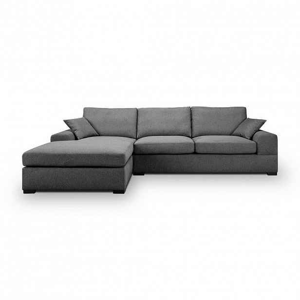 MID.YOU ROHOVÁ SEDAČKA, textil, šedá