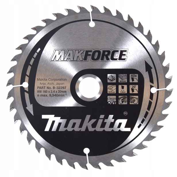 Makita B-32297 Řezací Kotouč Makforce 160x20mm 40Z