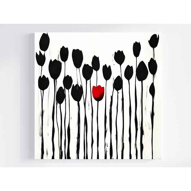 Plátno Obraz Na Plátně Příroda Zahrada Květiny Tulipány Moderní 50x50