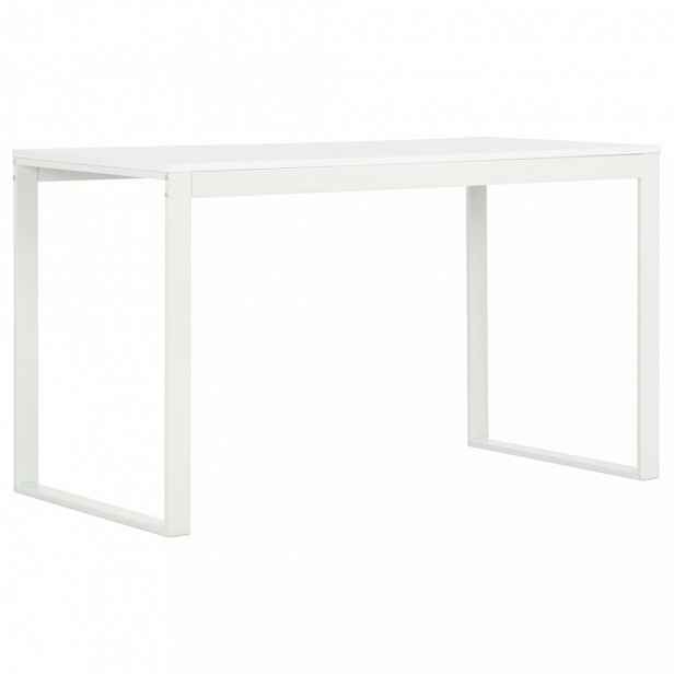 Psací stůl 120x60 cm dřevotříska / ocel Bílá