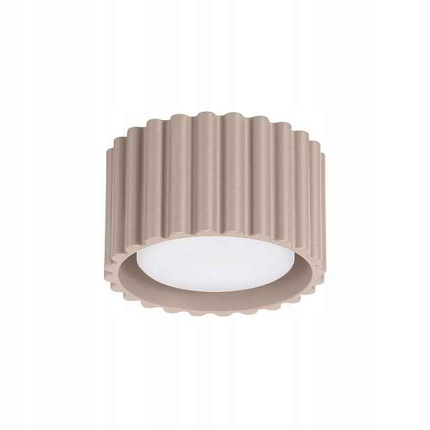 Sollux stropní bod rýhovaný kulatý taupe 6 cm 1xGX53 10W Aura