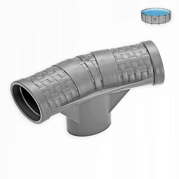 Spojka T šedá do bazénu 5619E Bestway Steel Pro Max kulatý