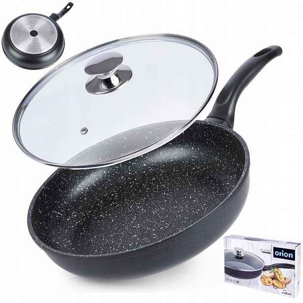 Granitová pánev na smažení dušení Orion Grande 28 cm na plyn, indukční