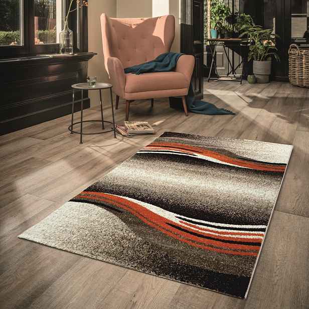 Kusový koberec Enigma New 307-78 orange, 160x230, oranžová, kancelář, Spoltex