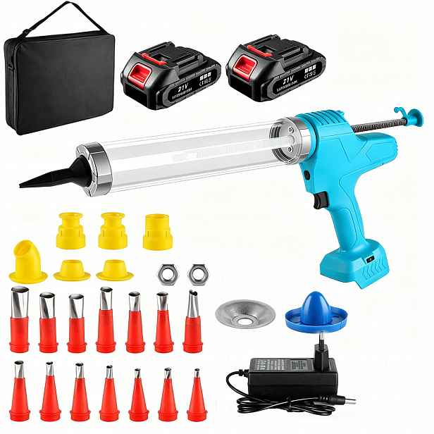 Pistole na silikon akumulátorový odšťavňovač 600 ml pro akumulátor Makita 18V