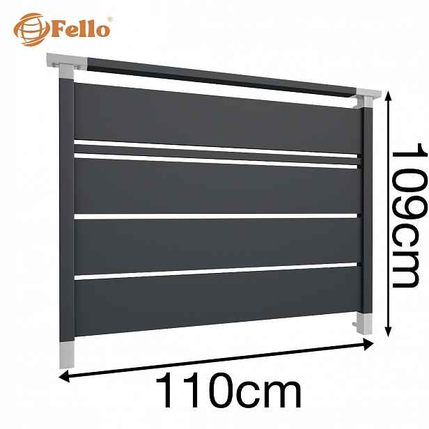 Solid 109 Francouzský balkon 110 cm Balustrada Ral