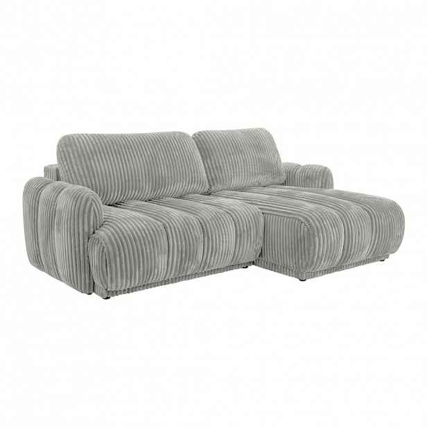 Fedve ROHOVÁ SOFA CAMILO s funkcí spaní, Šedá
