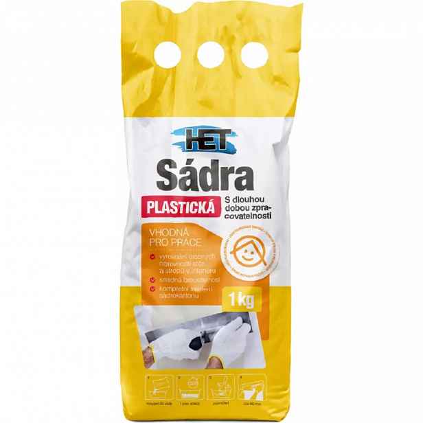 Sádra bílá plastická 1kg