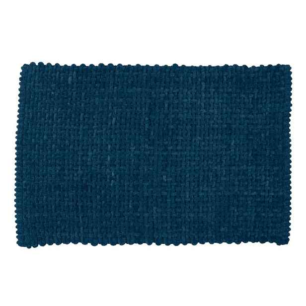 Tmavě modrá textilní koupelnová předložka 50x80 cm Covelo – Wenko