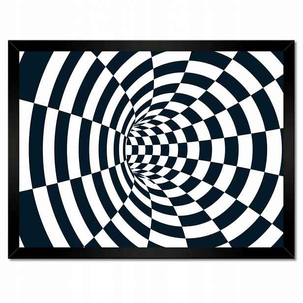 Plakáty v rámu 40x30 Abstrackja černobílá