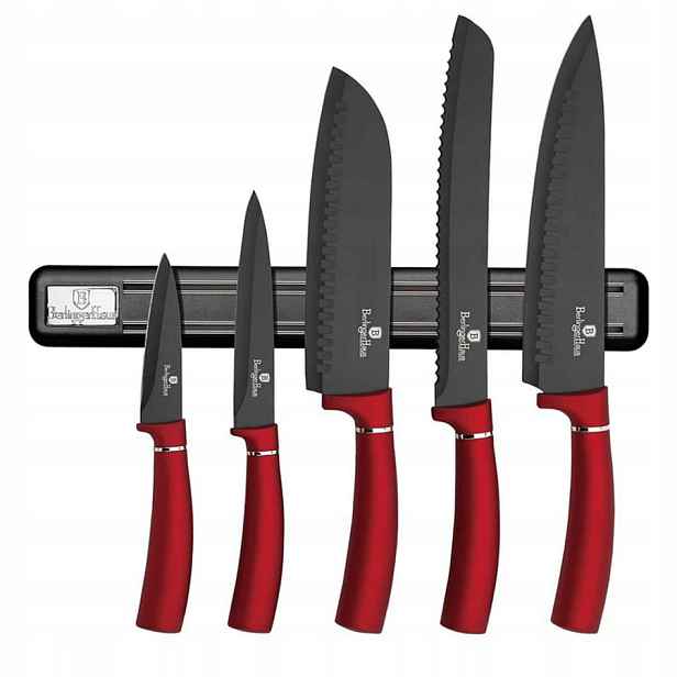 Sada nožů Berlinger Haus červená rukojeť magnet BH-2534