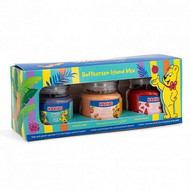 VONNÉ SVÍČKY Vícebarevné 3dílná-sada vůně Island Mix