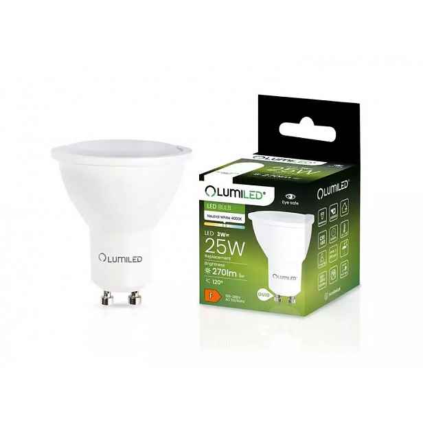 Žárovka Lumiled Led GU10 3W 270LM 120ST. NB