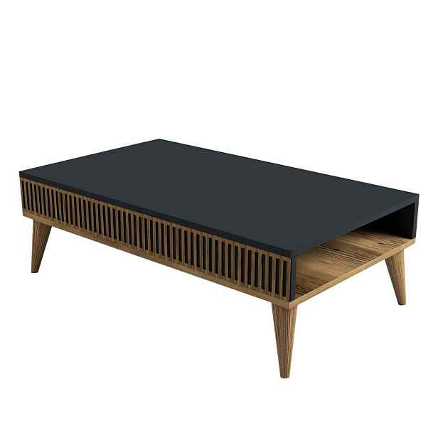 Konferenční stolek Mila Anthracite and Walnut