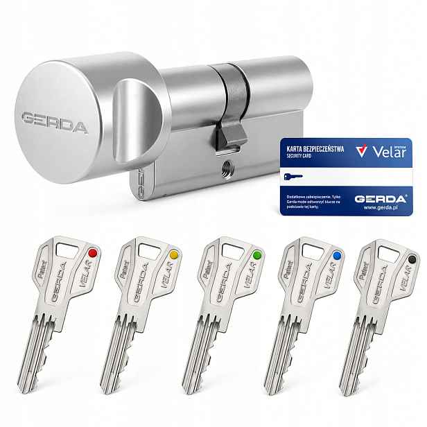 Protivloupací Vložka Velar Pro G30/50 S Knoflíkem Pro 5 Klíčů Gerda