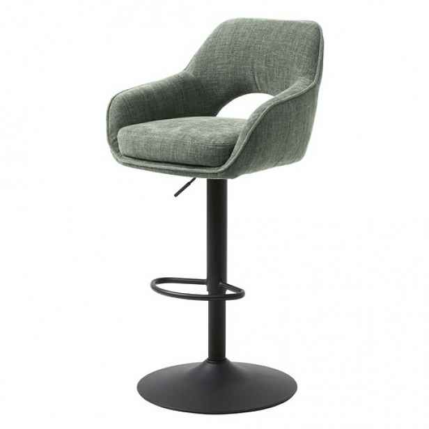 Unique-Furniture Cowley barová židle zelená hladká látka 55050005