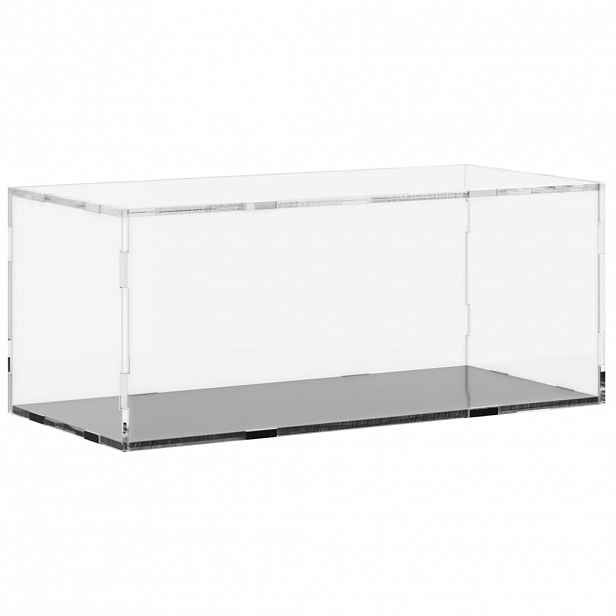 vidaXL Průhledná reklamní krabice 34 x 16 x 14 cm akrylová
