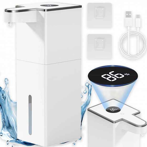 Dávkovač Pěnového Mýdla Automatický Bezdotykový Bílý Usb-c 420ML