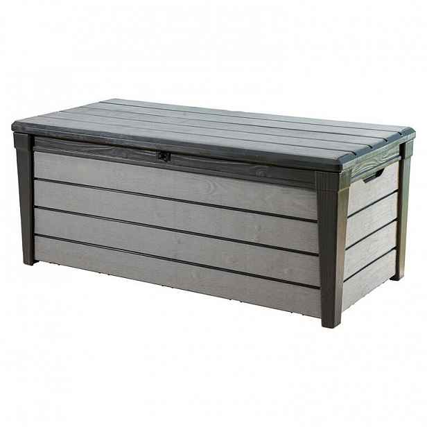 Metalicky šedý zahradní úložný box Keter, 70 x 60 cm