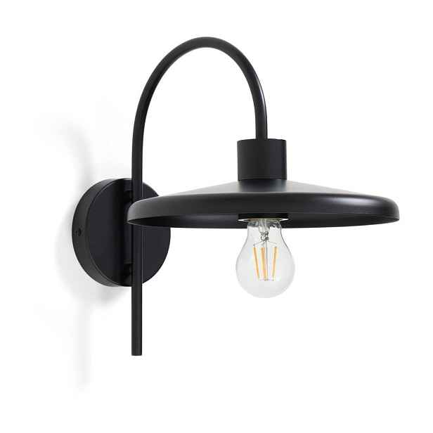 Černé nástěnné svítidlo ø 27 cm Nuvira – Kave Home