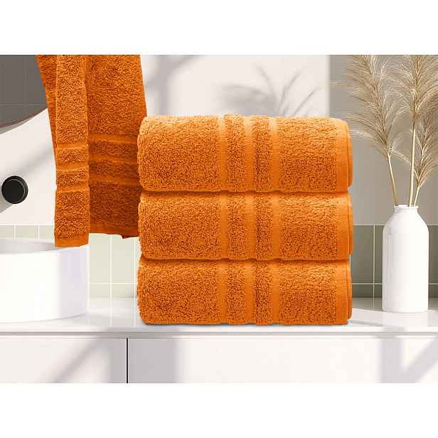 Ručník Comfort 50 x 100 cm oranžový, 100% bavlna