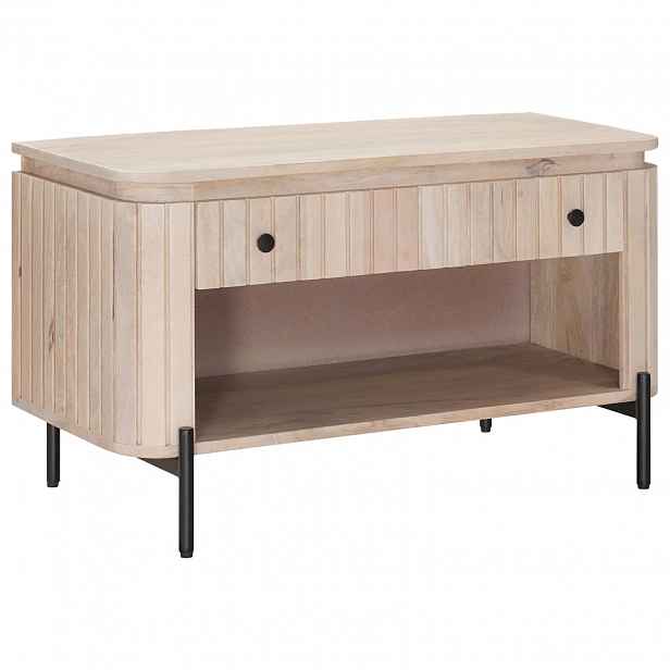 vidaXL Lavička na boty se zásuvkou s policí 85 x 37 x 48 cm