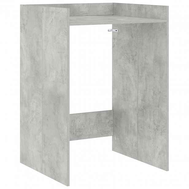 vidaXL Skříň na pračku s úložištěm Betonově šedá 67,5 x 62 x 97 cm