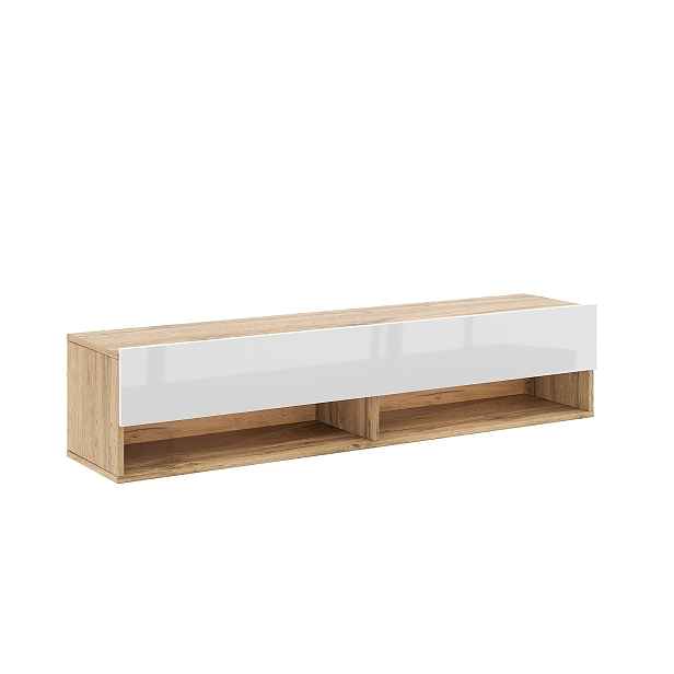 Vivaldi Závěsný TV stolek Derby 140 cm dub Wotan/bílý