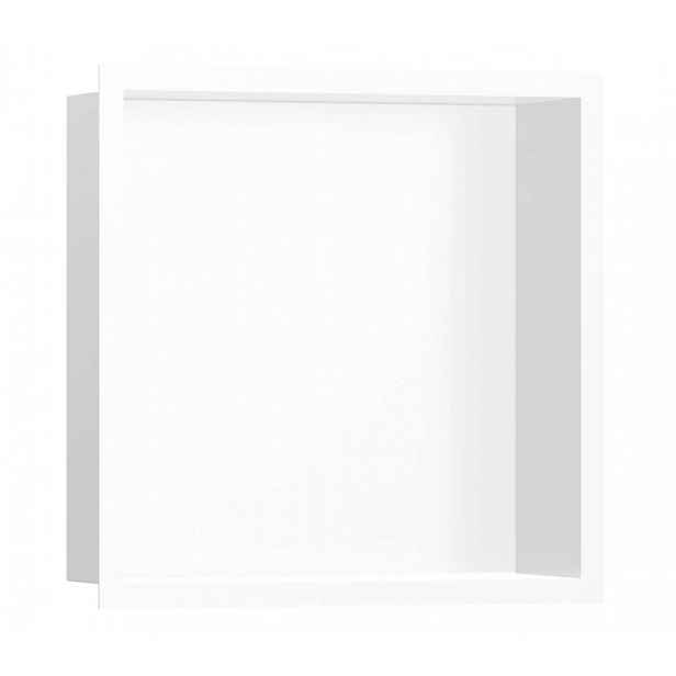 Hansgrohe XtraStoris Individual - Výklenek do stěny s designovým rámem, 30x30x10 cm, matná bílá 56099700