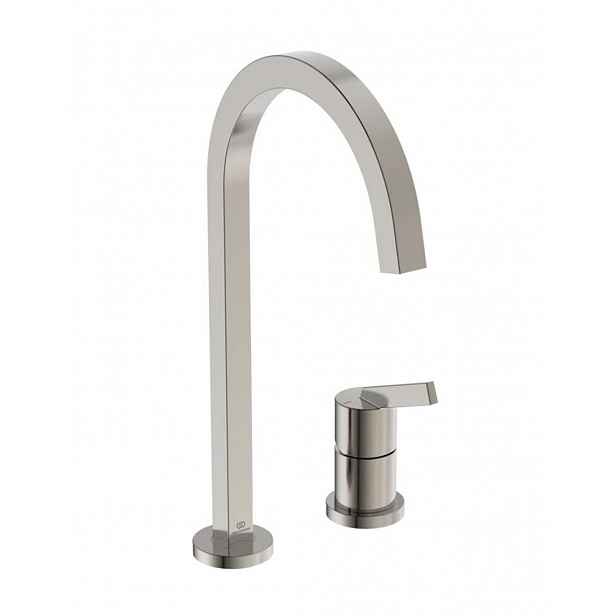 Ideal Standard Gusto - Dřezová baterie, 2-otvorová instalace, ocel BD423GN
