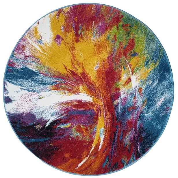 Kusový koberec Fantasy 814-61 lila/blue kruh, 120x120 (průměr) kruh, vícebarevná, Medipa (Merinos)