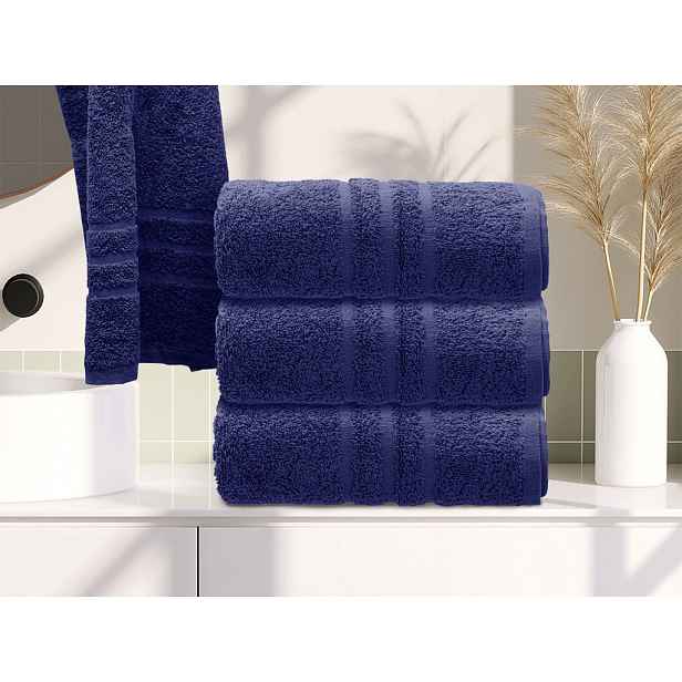 Ručník Comfort 50 x 100 cm tmavě modrý, 100% bavlna
