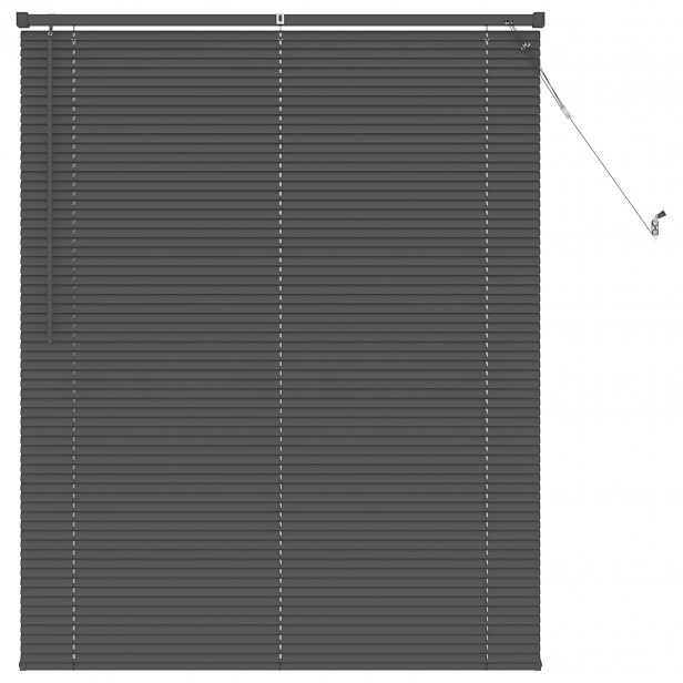 vidaXL Venet školní žaluzie Stříbrně šedá 150 x 110 cm 25 mm PVC