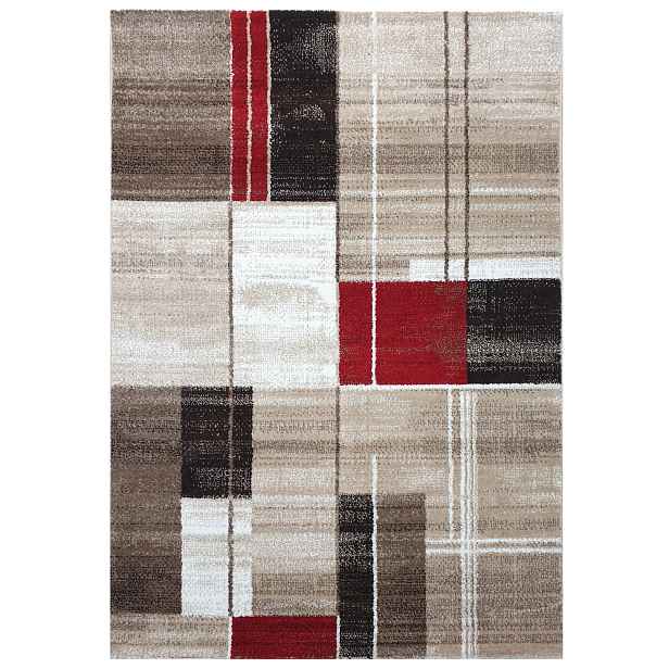Kusový koberec Florentina 613-64 beige/red, 80x150, béžová, obývací pokoj, Spoltex