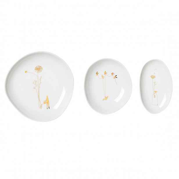 Räder Sada 3 porcelánových misek DANDELION