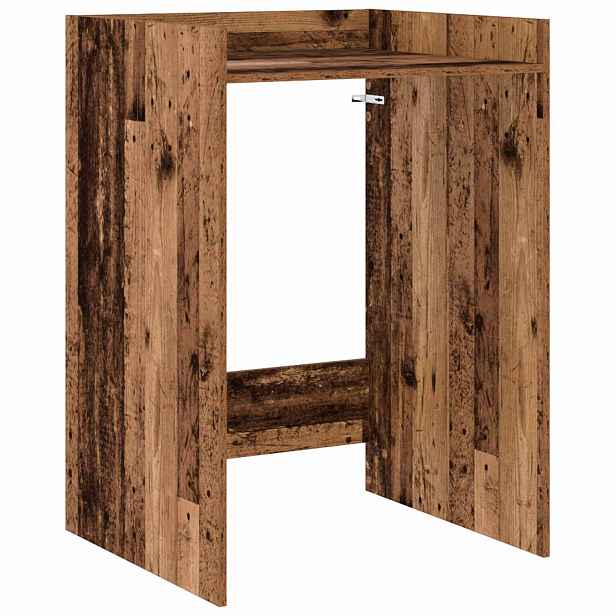 vidaXL Skříň na pračku Staré dřevo 67,5 x 62 x 97 cm Kompozitní dřevo