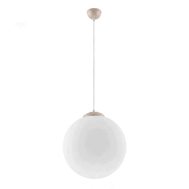 Závěsná lampa Ugo 40 taupe Stropní osvětlení Mléčná koule Sollux