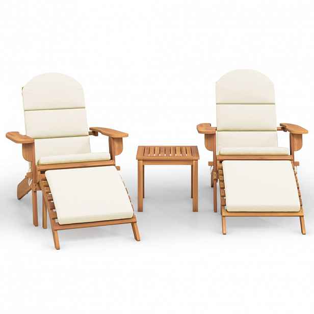 vidaXL 3dílná sada zahradního nábytku Adirondack masivní akácie