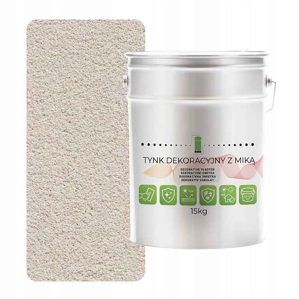 Dekorativní omítka s slídou béžová Diamond Effect 15 kg Hydrofobní D802