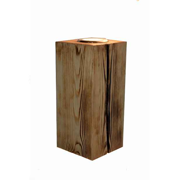 Nástěnné svítidlo z dřevěného nosníku LedBlock2