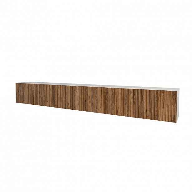 ALTDECOR NÍZKÁ komoda KITO-W 3x100x40x40 cm – bílá / Katania