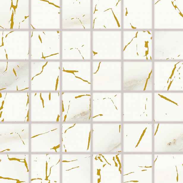 Mozaika Rako Cava zlatá 30x30 cm lesk WDM06831.1