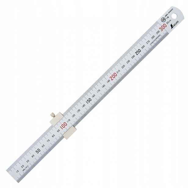 Pravítko se stopkou 1. třída přesnosti, měřítko po 0,5 mm Shinwa 300 mm Linka