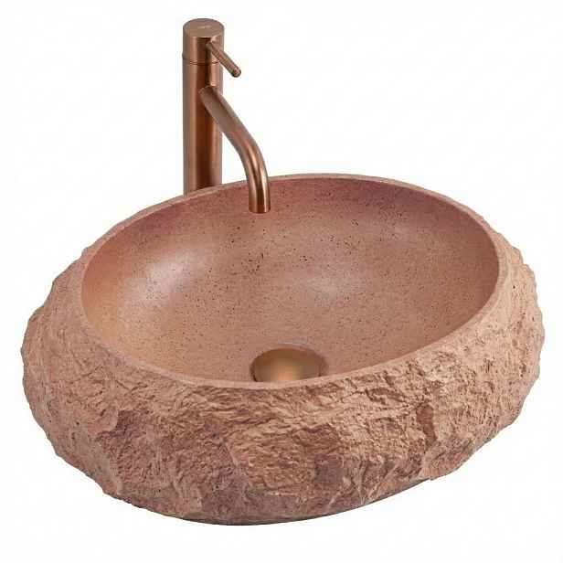 Umyvadlo Mika Terracotta Na Desku