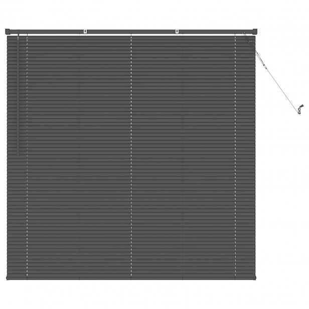 vidaXL Venet školní žaluzie Stříbrně šedá 150 x 140 cm 25 mm PVC