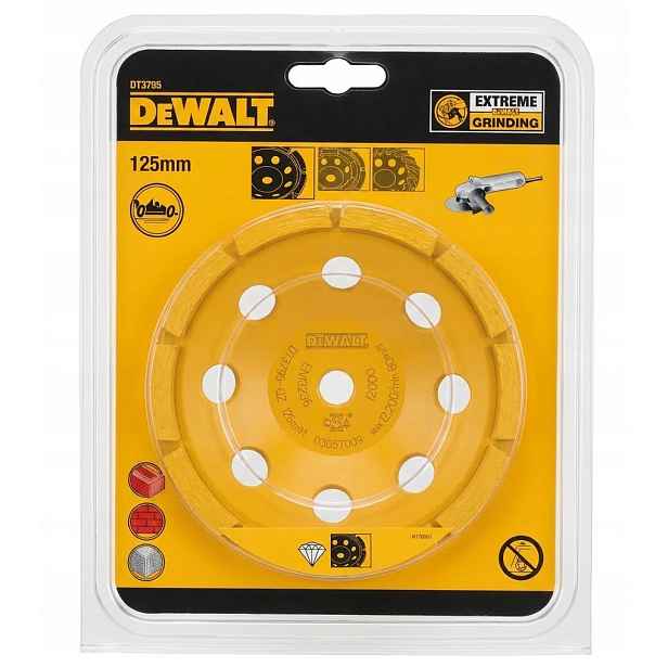 Diamantový hrncový kotouč na broušení betonu 125 mm DeWalt