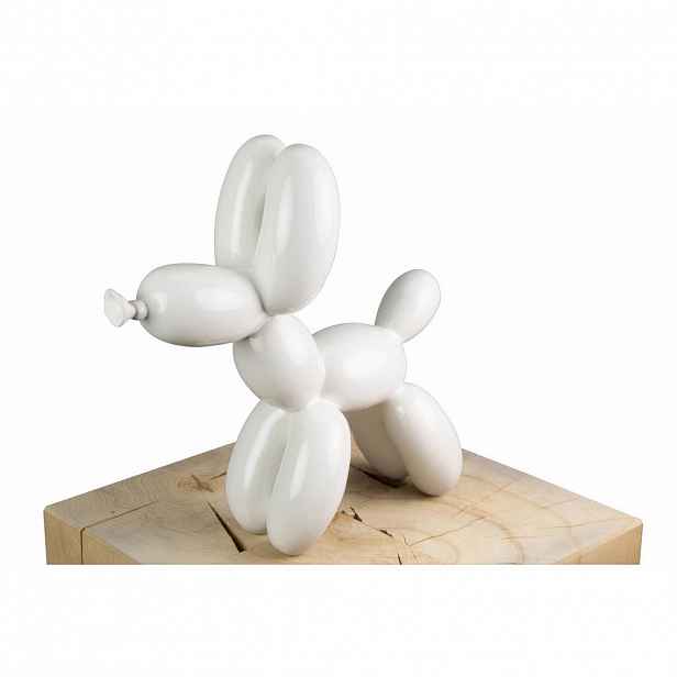 KUNSTLOFT DEKORATIVNÍ SOCHA BÍLÁ, 28/26 CM